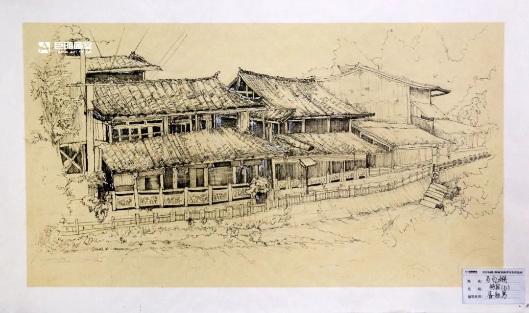 與山河擁抱，與藝術(shù)相遇丨2024屆重慶巨明畫室秋季寫生作品展-速寫篇