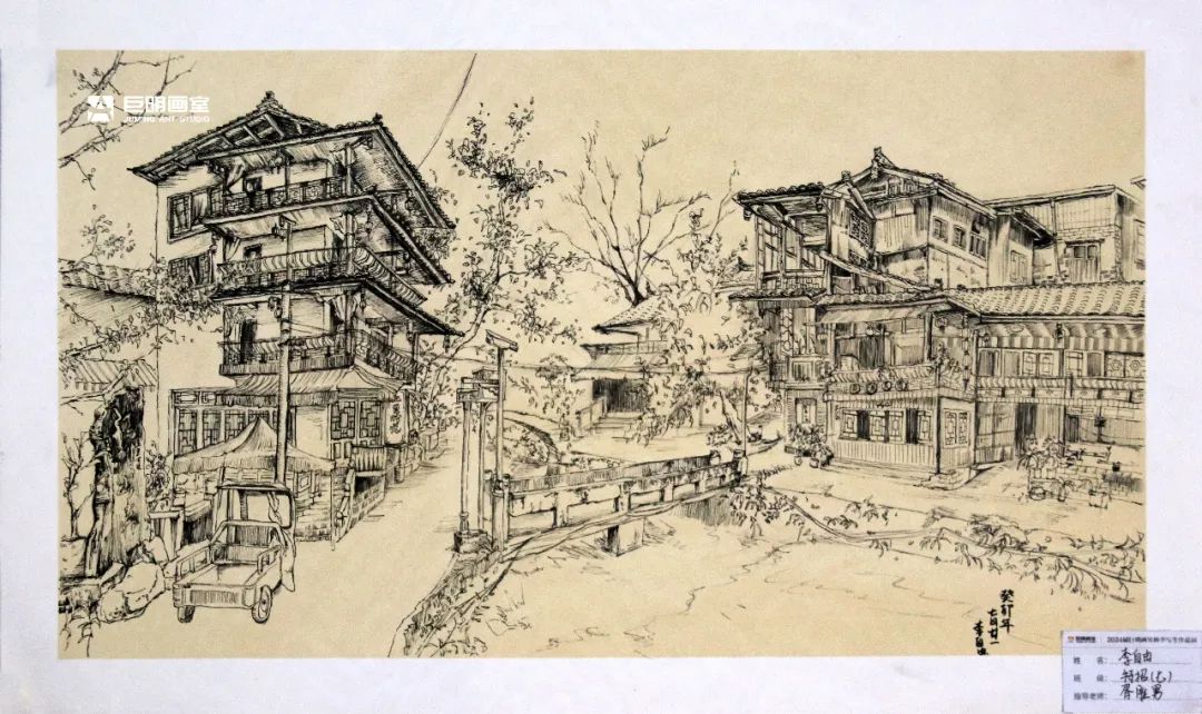 與山河擁抱，與藝術(shù)相遇丨2024屆重慶巨明畫室秋季寫生作品展-速寫篇