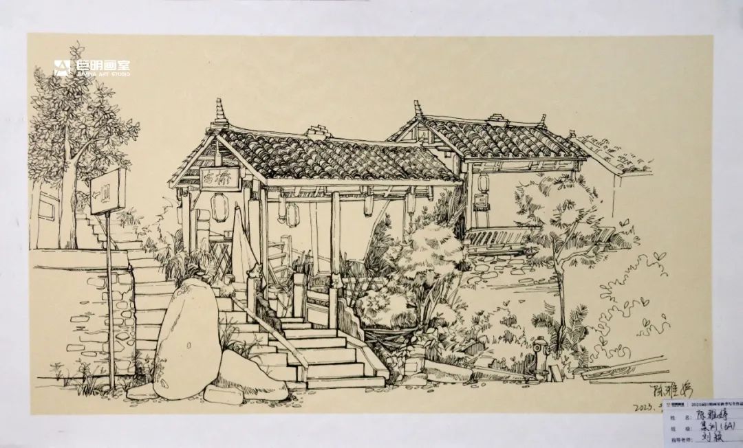 與山河擁抱，與藝術(shù)相遇丨2024屆重慶巨明畫室秋季寫生作品展-速寫篇